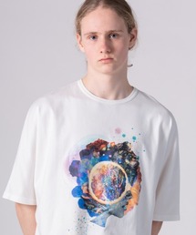 rehacer | rehacer : × everglouu Abstract Bloom CS / エバーグロー ドルマンオーバー カットソー(Tシャツ/カットソー)