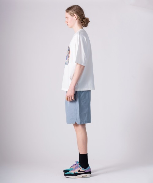 rehacer（レアセル）の「rehacer : × everglouu Abstract Bloom CS / エバーグロー ドルマンオーバー カットソー（Tシャツ/カットソー・メンズ・ホワイト/ブラック・LARGE/MEDIUM/SMALL）」の9枚目の写真