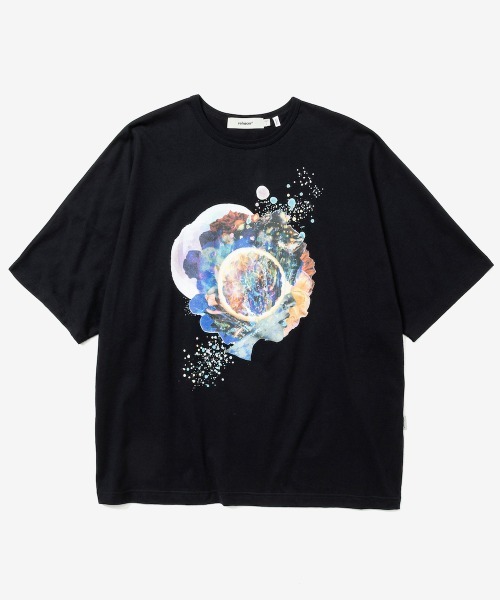 rehacer（レアセル）の「rehacer : × everglouu Abstract Bloom CS / エバーグロー ドルマンオーバー カットソー（Tシャツ/カットソー・メンズ・ホワイト/ブラック・LARGE/MEDIUM/SMALL）」の18枚目の写真