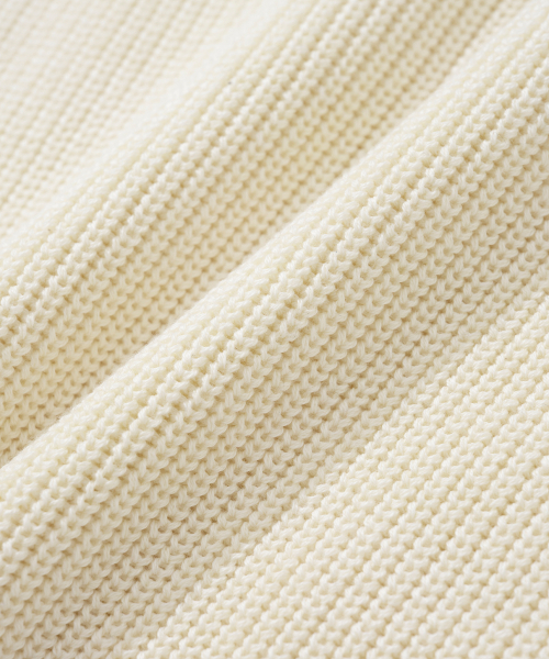 KNITTED(ニッティド)の「コットンワッフルラウンドニット CREME(ニット/セーター・レディース・その他・M/L/XL)」の6枚目の写真