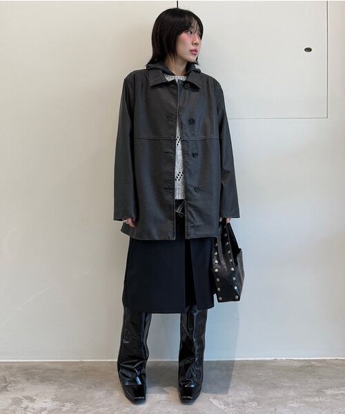 DIAGONAL(ダイアゴナル)の「HALTER HOODIE KNIT VEST (dark grey)(ベスト・レディース・その他・FREE)」の8枚目の写真