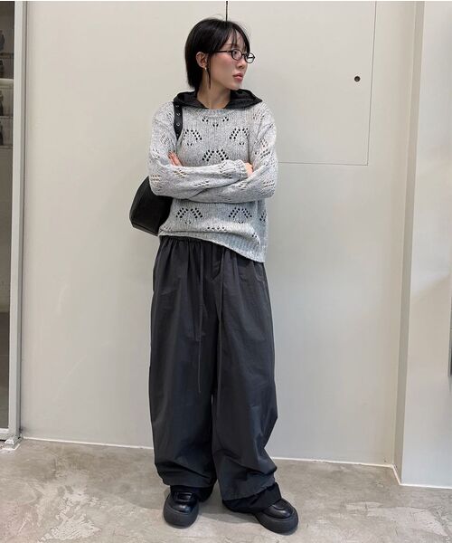 DIAGONAL(ダイアゴナル)の「HALTER HOODIE KNIT VEST (dark grey)(ベスト・レディース・その他・FREE)」の12枚目の写真