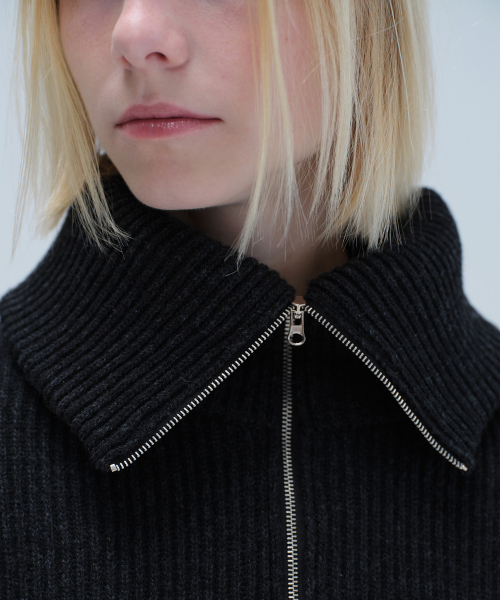 DIAGONAL(ダイアゴナル)の「SAILOR HALF ZIP UP KNIT (charcoal)(ニット/セーター・レディース・その他・FREE)」の4枚目の写真