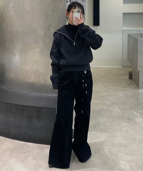 DIAGONAL(ダイアゴナル)の「SAILOR HALF ZIP UP KNIT (charcoal)(ニット/セーター・レディース・その他・FREE)」の13枚目の写真