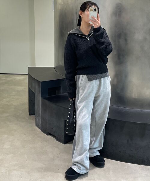 DIAGONAL(ダイアゴナル)の「SAILOR HALF ZIP UP KNIT (charcoal)(ニット/セーター・レディース・その他・FREE)」の14枚目の写真