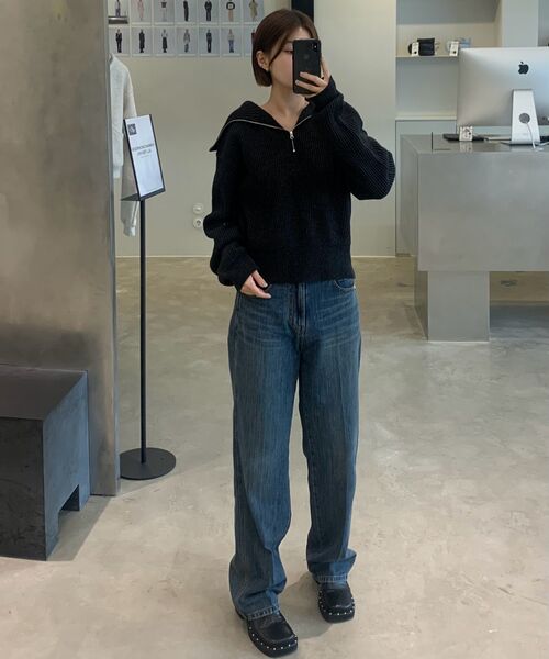 DIAGONAL(ダイアゴナル)の「SAILOR HALF ZIP UP KNIT (charcoal)(ニット/セーター・レディース・その他・FREE)」の15枚目の写真