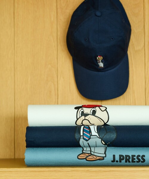 J.PRESS（ジェイプレス）の「一枚でもインナーでも【BULLDOG BOY】プリント Tシャツ（Tシャツ/カットソー・メンズ・サックスブルー系/ホワイト系/ネイビー系・MEDIUM/LARGE/X-LARGE/SMALL）」の4枚目の写真
