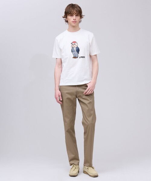 J.PRESS（ジェイプレス）の「一枚でもインナーでも【BULLDOG BOY】プリント Tシャツ（Tシャツ/カットソー・メンズ・サックスブルー系/ホワイト系/ネイビー系・MEDIUM/LARGE/X-LARGE/SMALL）」の5枚目の写真