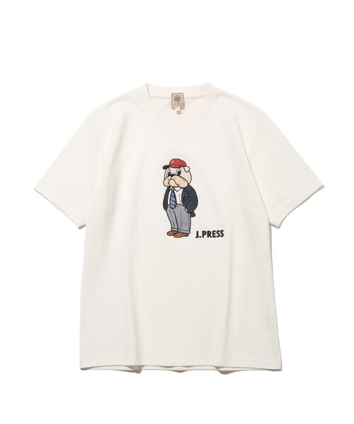 J.PRESS（ジェイプレス）の「一枚でもインナーでも【BULLDOG BOY】プリント Tシャツ（Tシャツ/カットソー・メンズ・サックスブルー系/ホワイト系/ネイビー系・MEDIUM/LARGE/X-LARGE/SMALL）」の8枚目の写真