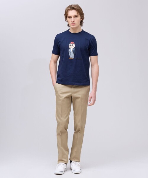 J.PRESS（ジェイプレス）の「一枚でもインナーでも【BULLDOG BOY】プリント Tシャツ（Tシャツ/カットソー・メンズ・サックスブルー系/ホワイト系/ネイビー系・MEDIUM/LARGE/X-LARGE/SMALL）」の9枚目の写真