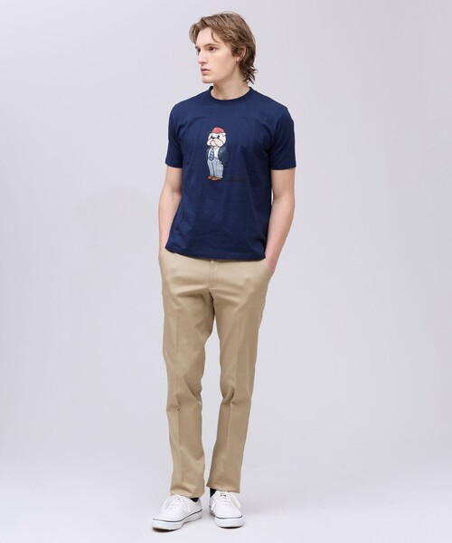 J.PRESS（ジェイプレス）の「一枚でもインナーでも【BULLDOG BOY】プリント Tシャツ（Tシャツ/カットソー・メンズ・サックスブルー系/ホワイト系/ネイビー系・MEDIUM/LARGE/X-LARGE/SMALL）」の10枚目の写真