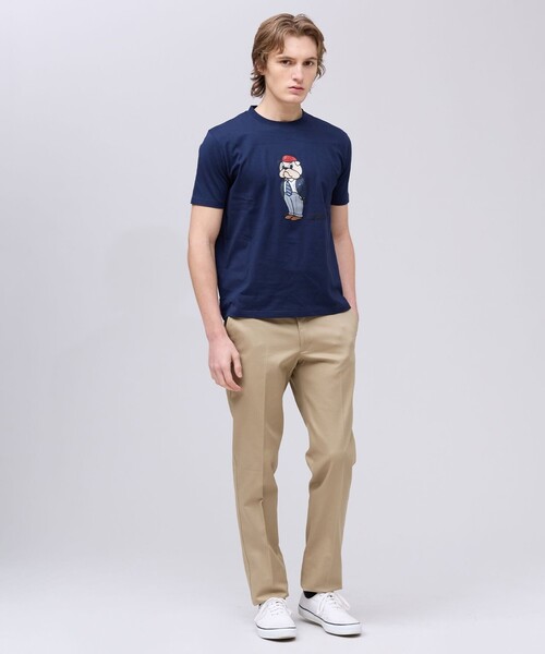 J.PRESS（ジェイプレス）の「一枚でもインナーでも【BULLDOG BOY】プリント Tシャツ（Tシャツ/カットソー・メンズ・サックスブルー系/ホワイト系/ネイビー系・MEDIUM/LARGE/X-LARGE/SMALL）」の11枚目の写真