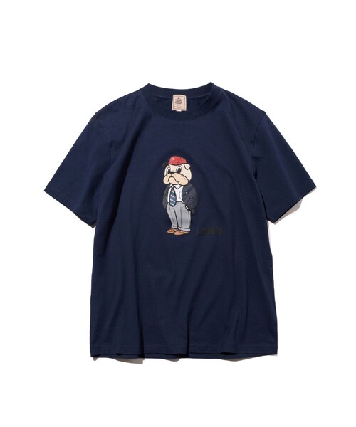 J.PRESS（ジェイプレス）の「一枚でもインナーでも【BULLDOG BOY】プリント Tシャツ（Tシャツ/カットソー・メンズ・サックスブルー系/ホワイト系/ネイビー系・MEDIUM/LARGE/X-LARGE/SMALL）」の12枚目の写真
