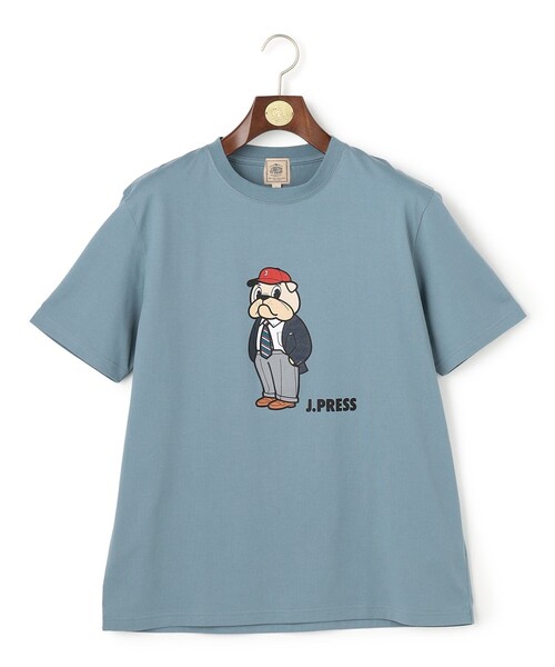 J.PRESS（ジェイプレス）の「一枚でもインナーでも【BULLDOG BOY】プリント Tシャツ（Tシャツ/カットソー・メンズ・サックスブルー系/ホワイト系/ネイビー系・MEDIUM/LARGE/X-LARGE/SMALL）」の13枚目の写真