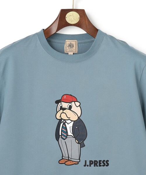 J.PRESS（ジェイプレス）の「一枚でもインナーでも【BULLDOG BOY】プリント Tシャツ（Tシャツ/カットソー・メンズ・サックスブルー系/ホワイト系/ネイビー系・MEDIUM/LARGE/X-LARGE/SMALL）」の15枚目の写真