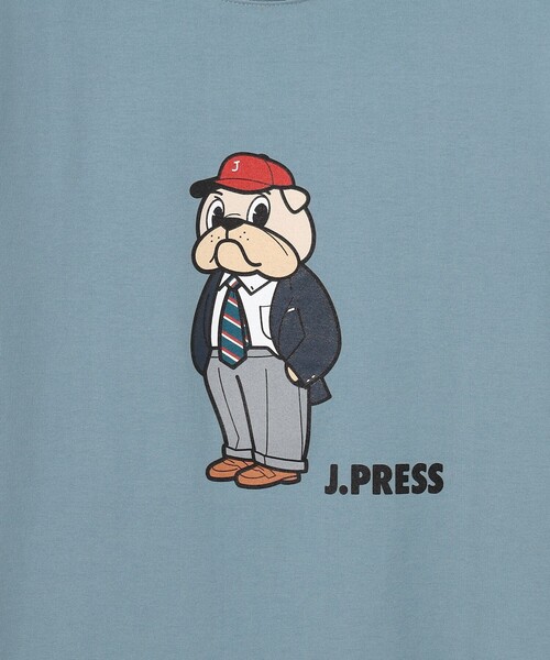 J.PRESS（ジェイプレス）の「一枚でもインナーでも【BULLDOG BOY】プリント Tシャツ（Tシャツ/カットソー・メンズ・サックスブルー系/ホワイト系/ネイビー系・MEDIUM/LARGE/X-LARGE/SMALL）」の16枚目の写真