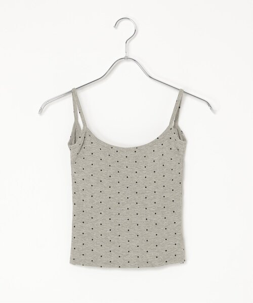 VENCEEXCHANGE(ヴァンスエクスチェンジ)の「バックオープンドットブラトップ(キャミソール・レディース・ホワイト/ブラック/グレー・FREE)」の3枚目の写真