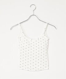 VENCEEXCHANGE | バックオープンドットブラトップ(タンクトップ)