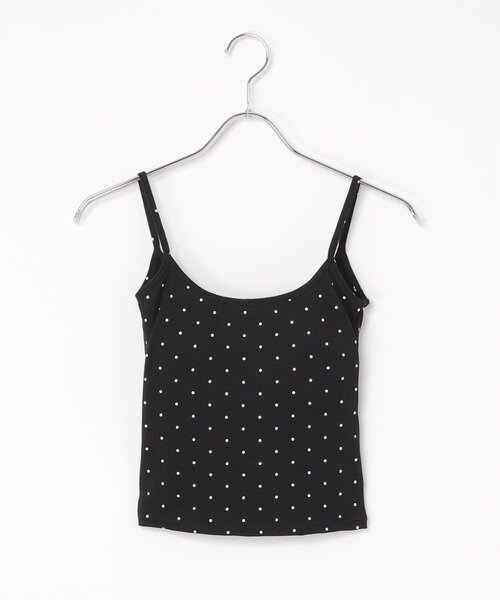 VENCEEXCHANGE(ヴァンスエクスチェンジ)の「バックオープンドットブラトップ(キャミソール・レディース・ホワイト/ブラック/グレー・FREE)」の4枚目の写真