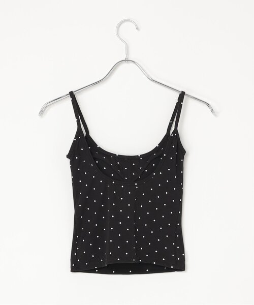 VENCEEXCHANGE(ヴァンスエクスチェンジ)の「バックオープンドットブラトップ(キャミソール・レディース・ホワイト/ブラック/グレー・FREE)」の5枚目の写真