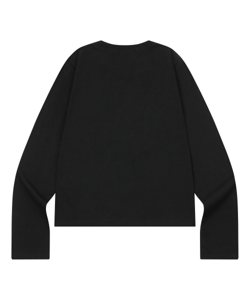 MUCENT(ムセント)の「エリアメタルロゴハートパッチロングスリーブTシャツ(2カラー)(Tシャツ/カットソー・レディース・ホワイト/ブラック・FREE)」の7枚目の写真