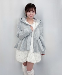 frunco（フランコ）の「ペプラムスエットパーカー（スウェット）」