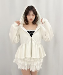 frunco（フランコ）の「ペプラムスエットパーカー（スウェット）」