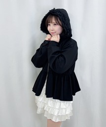 frunco（フランコ）の「ペプラムスエットパーカー（スウェット）」