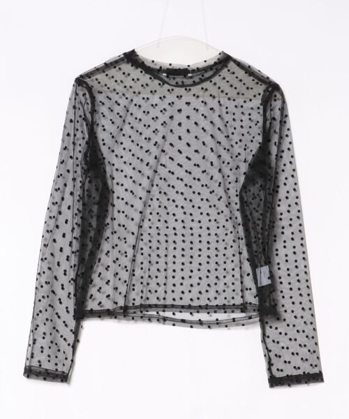 ARCHIVER(アーカイバ)の「【Bz】ドットシアーカットオフカットソー 長袖 Y2K(MA/EK151)(Tシャツ/カットソー・レディース・ブラック/ホワイト・FREE)」の21枚目の写真