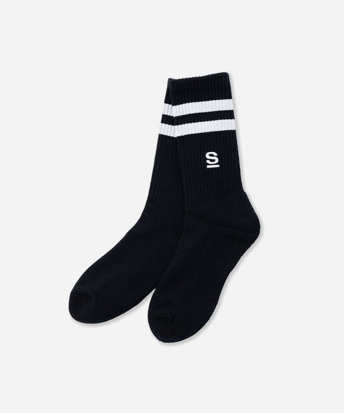 Saturdays NYC(サタデーズ ニューヨークシティ )の「S Logo Socks(ソックス/靴下・メンズ・ホワイト/オリーブ/ネイビー・FREE)」の1枚目の写真