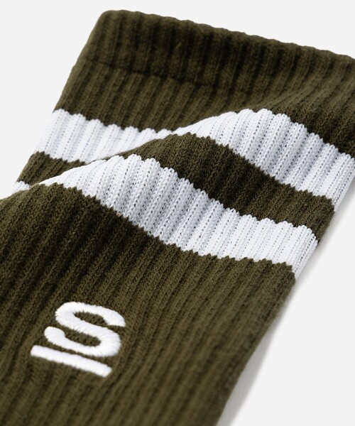 Saturdays NYC(サタデーズ ニューヨークシティ )の「S Logo Socks(ソックス/靴下・メンズ・ホワイト/オリーブ/ネイビー・FREE)」の9枚目の写真
