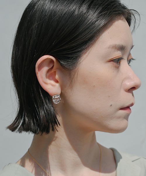 HARIO Lampwork Factory(ハリオランプワークファクトリー)の「ピアス グレイシア(ピアス(両耳用)・レディース・クリア・FREE)」の7枚目の写真