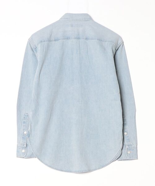 LAUREN RALPH LAUREN(ローレン ラルフ ローレン)の「リラックス フィット デニム シャツ(シャツ/ブラウス・レディース・ブルー・XS/S/M)」の2枚目の写真