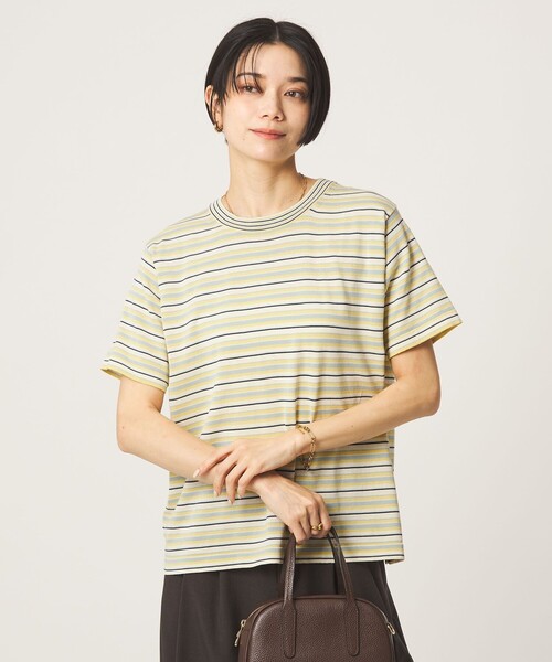 RYE TENDER(ライテンダー)の「<RYE TENDER>ボーダー ニット Tシャツ(ニット/セーター・レディース・コバルトブルー/ベージュ・FREE)」の14枚目の写真