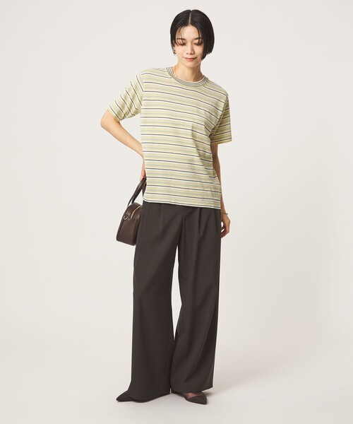 RYE TENDER(ライテンダー)の「<RYE TENDER>ボーダー ニット Tシャツ(ニット/セーター・レディース・コバルトブルー/ベージュ・FREE)」の16枚目の写真