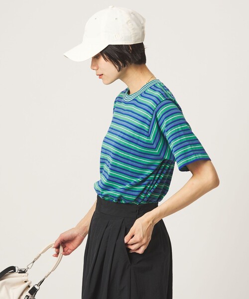 RYE TENDER(ライテンダー)の「<RYE TENDER>ボーダー ニット Tシャツ(ニット/セーター・レディース・コバルトブルー/ベージュ・FREE)」の18枚目の写真