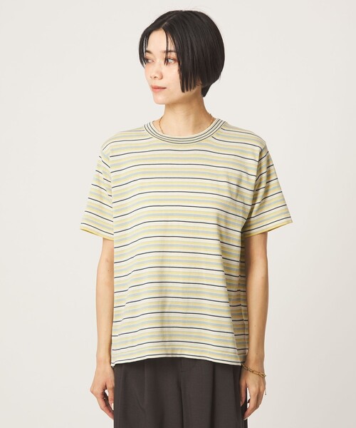 RYE TENDER(ライテンダー)の「<RYE TENDER>ボーダー ニット Tシャツ(ニット/セーター・レディース・コバルトブルー/ベージュ・FREE)」の21枚目の写真