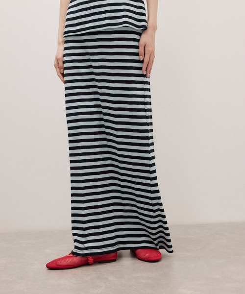 ADAM ET ROPE'(アダムエロペ)の「【Miller for ADAM ET ROPE'】別注 Skirt(スカート・レディース・ブルー/キナリ・FREE)」の7枚目の写真