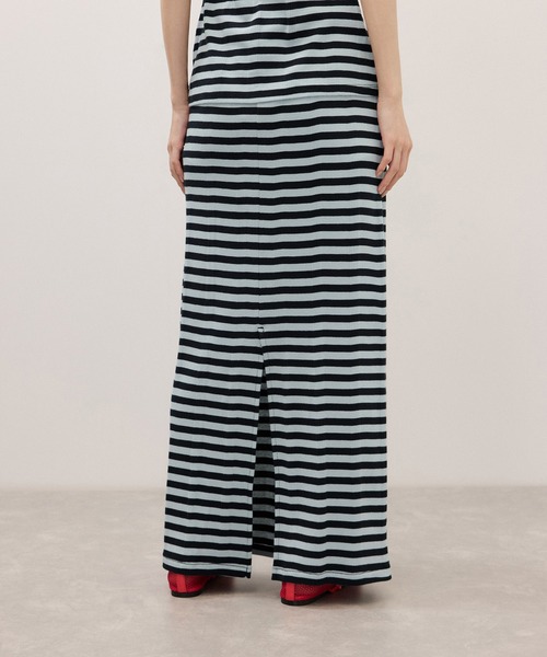 ADAM ET ROPE'(アダムエロペ)の「【Miller for ADAM ET ROPE'】別注 Skirt(スカート・レディース・ブルー/キナリ・FREE)」の9枚目の写真