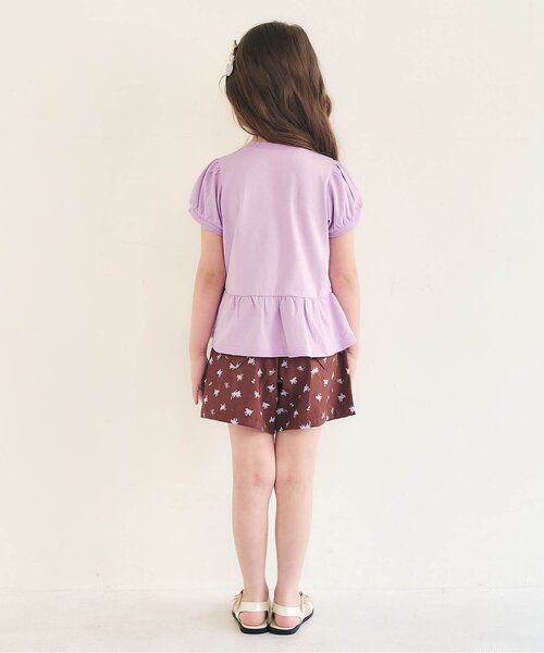 apres les cours(アプレレクール)の「フラワーポシェット半袖Tシャツ(Tシャツ/カットソー・キッズ・ラベンダー/ミント・80/90/100/110/120/130/140)」の9枚目の写真