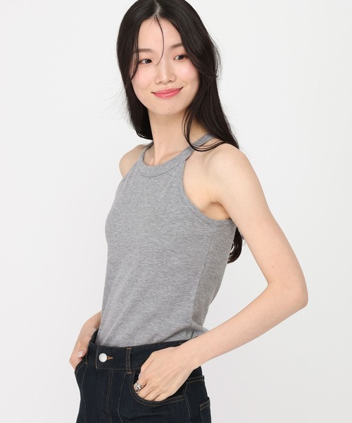 Heather（ヘザー）の「カップ付きアメスリタンクトップ　672587（タンクトップ・レディース・ピンク/グレー/オフホワイト・S/M）」の18枚目の写真