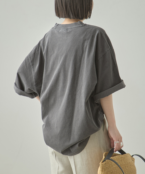POET MEETS DUBWISE（ポエットミーツダブワイズ）の「POET MEETS DUBWISE LOOSE FIT LOGO Tシャツ（Tシャツ/カットソー・レディース・ブラック系その他/ホワイト/アイボリー・FREE）」の9枚目の写真
