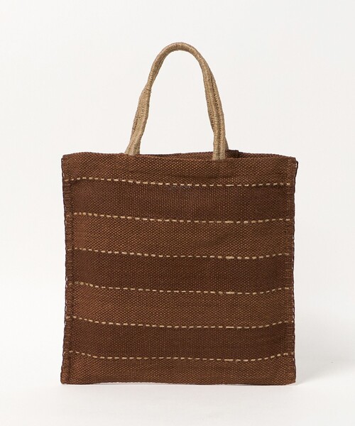 MAISON BENGAL（マイソンベンガル）の「＜MAISON BENGAL＞ WOVEN BAG/バッグ（トートバッグ・メンズ・ダークブラウン/ダークグレー・FREE）」の2枚目の写真