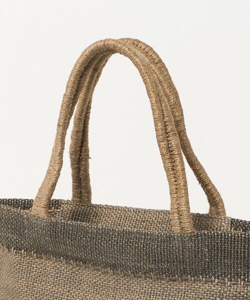 MAISON BENGAL（マイソンベンガル）の「＜MAISON BENGAL＞ WOVEN BAG/バッグ（トートバッグ・メンズ・ダークブラウン/ダークグレー・FREE）」の6枚目の写真