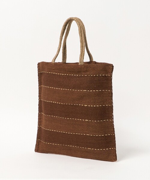 MAISON BENGAL（マイソンベンガル）の「＜MAISON BENGAL＞ WOVEN BAG/バッグ（トートバッグ・メンズ・ダークブラウン/ダークグレー・FREE）」の12枚目の写真
