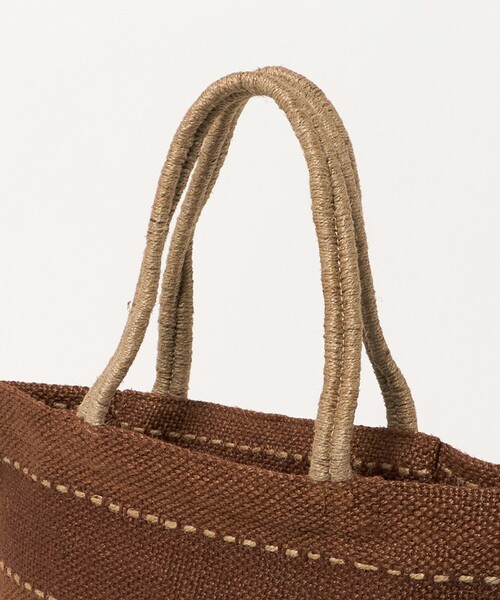 MAISON BENGAL（マイソンベンガル）の「＜MAISON BENGAL＞ WOVEN BAG/バッグ（トートバッグ・メンズ・ダークブラウン/ダークグレー・FREE）」の13枚目の写真