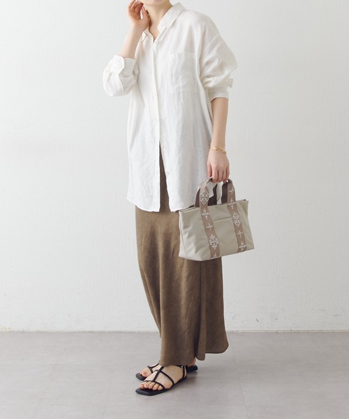 russet（ラシット）の「《WEB限定》コーデュラナイロンデイリートートバッグ（トートバッグ・レディース・ダークブラウン/グレー/グレー系その他・FREE）」の9枚目の写真