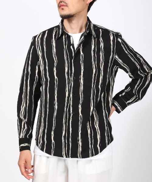 LUXSTYLE(ラグスタイル)の「総柄長袖シャツ(シャツ/ブラウス・メンズ・その他5/その他6/その他4/その他1/その他3/その他2・L/M)」の2枚目の写真