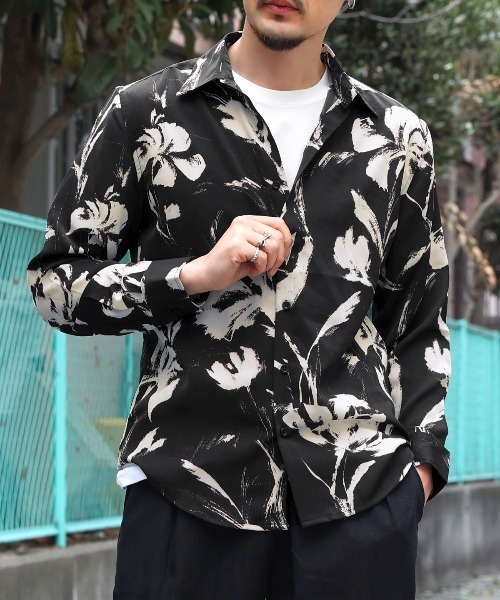 LUXSTYLE(ラグスタイル)の「総柄長袖シャツ(シャツ/ブラウス・メンズ・その他5/その他6/その他4/その他1/その他3/その他2・L/M)」の1枚目の写真