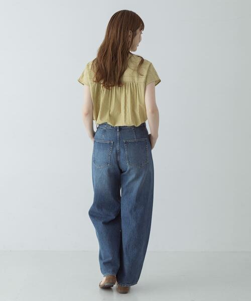 URBAN RESEARCH Sonny Label(アーバンリサーチサニーレーベル)の「『WEB限定』バンドカラーコットンレースシャツ(シャツ/ブラウス・レディース・アイボリー/ブラック/ブルー/グリーン系その他・FREE)」の17枚目の写真